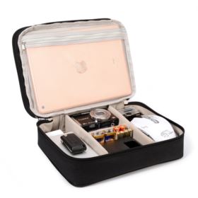 ORGANIZER NA ELEKTRONIKĘ I KABLE ETUI PODWÓJNE CZARNE