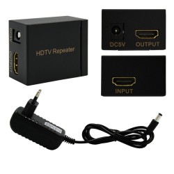 EXTENDER HDMI REPEATER WZMACNIACZ SYGNAŁU DO 40M CZARNY