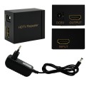 EXTENDER HDMI REPEATER WZMACNIACZ SYGNAŁU DO 40M CZARNY
