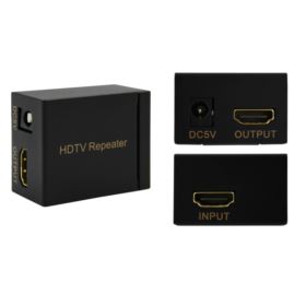 EXTENDER HDMI REPEATER WZMACNIACZ SYGNAŁU DO 40M CZARNY