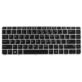 KLAWIATURA HP ELITEBOOK 840 G3 840 G4 745 G3 745 G4 836308-031 SREBRNA RAMKA Z PODŚWIETLENIEM