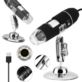 MIKROSKOP CYFROWY USB 1600X 8 LED 2MPX Z KABLEM I STATYWEM CZARNY