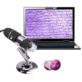 MIKROSKOP CYFROWY USB 1600X 8 LED 2MPX Z KABLEM I STATYWEM CZARNY