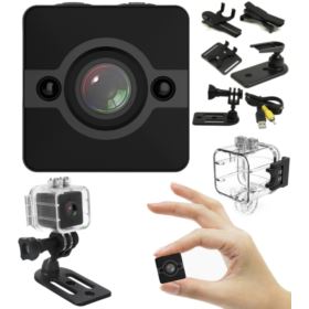 MINI KAMERA FULL HD SQ12 Z OBUDOWĄ I ZESTAWEM ZACZEPÓW