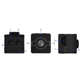 MINI KAMERA FULL HD SQ12 Z OBUDOWĄ I ZESTAWEM ZACZEPÓW