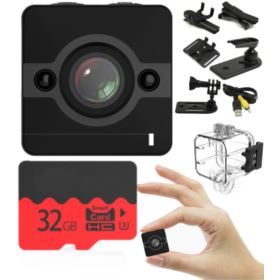 MINI KAMERA FULL HD Z KARTĄ MICROSD 32GB