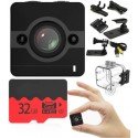 MINI KAMERA FULL HD Z KARTĄ MICROSD 32GB