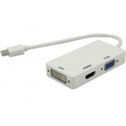 PRZEJŚCIÓWKA KONWERTER ADAPTER Z MINI DISPLAYPORT DO HDMI DVI VGA