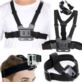 SZELKI NA TORS UCHWYT OPASKA NA GŁOWĘ DO KAMERY SPORTOWEJ GOPRO HERO 2 3+ 4