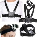 SZELKI NA TORS UCHWYT OPASKA NA GŁOWĘ DO KAMERY SPORTOWEJ GOPRO HERO 2 3+ 4