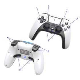 PAD BEZPRZEWODOWY BLUETOOTH Z WIBRACJAMI BIAŁY