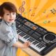 KEYBOARD DLA DZIECI Z MIKROFONEM