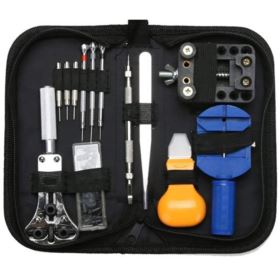 ZESTAW ZEGARMISTRZOWSKI E-DURABLE NARZĘDZIA DO ZEGARKÓW 14 ELEMENTÓW W ETUI