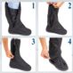 OCHRANIACZE PRZECIWDESZCZOWE NA BUTY XL 43-45 32 CM CZARNE