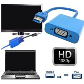PRZEJŚCIÓWKA KONWERTER ADAPTER Z USB 3.0 DO VGA