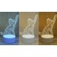 LAMPKA 3D KOTEK LED NA USB