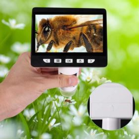 MIKROSKOP CYFROWY Z WYŚWIETLACZEM LCD 1000x 1080P 8 LED INSKAM-307 + SZMATKA ŚCIERECZKA Z MIKROFIBRY KRZYMARK
