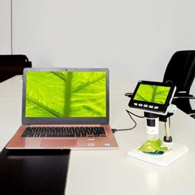 MIKROSKOP CYFROWY Z WYŚWIETLACZEM LCD 1000x 1080P 8 LED INSKAM-307 + SZMATKA ŚCIERECZKA Z MIKROFIBRY KRZYMARK