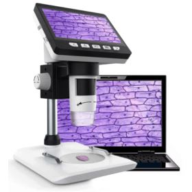 MIKROSKOP CYFROWY Z WYŚWIETLACZEM LCD 1000x 1080P 8 LED INSKAM-307 + SZMATKA ŚCIERECZKA Z MIKROFIBRY KRZYMARK