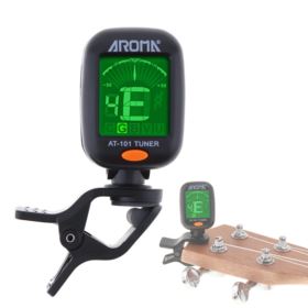 STROIK DO GITARY UNIWERSALNY TUNER ELEKTRONICZNY Z KLIPSEM CZARNY