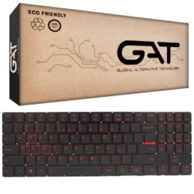 KLAWIATURA LENOVO Y520 R720 Y720 CZARNA PODŚWIETLANA US KGAT
