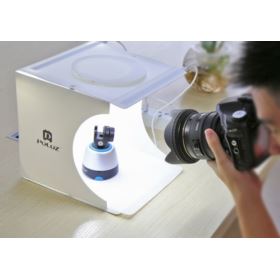 NAMIOT BEZCIENIOWY LED MAŁY STUDIO FOTO 20 CM 2 X LED
