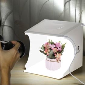 NAMIOT BEZCIENIOWY LED MAŁY STUDIO FOTO 20 CM 2 X LED