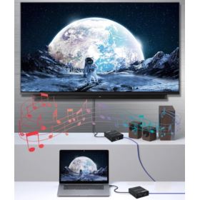 EXTENDER HDMI NA RJ45 LAN CZARNY PRZEDŁUŻACZ DO 60 METRÓW ODBIORNIK I NADAJNIK