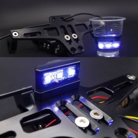 MOCOWANIE TABLICY REJESTRACYJNEJ MOTOCYKL LAMPKA LED NA TYŁ