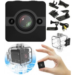 MINI KAMERA FULL HD SQ12 Z OBUDOWĄ I ZESTAWEM ZACZEPÓW