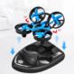 MOTORÓWKA ZDALNIE STEROWANA Z DRONEM 3w1 JJRC TERZETTO CZARNO-NIEBIESKA