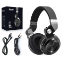 BLUEDIO T2 PLUS SŁUCHAWKI BEZPRZEWODOWE BLUETOOTH NAUSZNE FM SD CZARNE