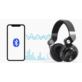 BLUEDIO T2 PLUS SŁUCHAWKI BEZPRZEWODOWE BLUETOOTH NAUSZNE FM SD CZARNE