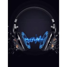 BLUEDIO T2 PLUS SŁUCHAWKI BEZPRZEWODOWE BLUETOOTH NAUSZNE FM SD CZARNE