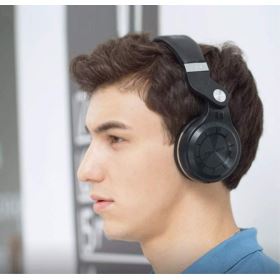 BLUEDIO T2 PLUS SŁUCHAWKI BEZPRZEWODOWE BLUETOOTH NAUSZNE FM SD CZARNE