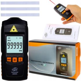 TACHOMETR RPM GM8905 OBROTOMIERZ Z DUŻYM WYŚWIETLACZEM LCD