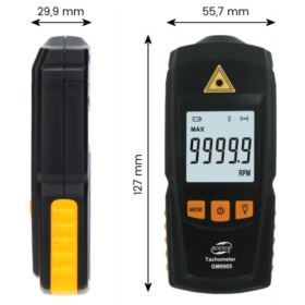 TACHOMETR RPM GM8905 OBROTOMIERZ Z DUŻYM WYŚWIETLACZEM LCD