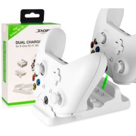 STACJA DOKUJĄCA DO XBOX ONE XBOX ONE S XBOX ONE X Z AKUMULATORAMI BIAŁA