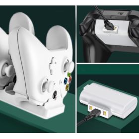 STACJA DOKUJĄCA DO XBOX ONE XBOX ONE S XBOX ONE X Z AKUMULATORAMI BIAŁA