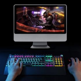 KLAWIATURA MECHANICZNA PODŚWIETLANA RGB AULA F2088