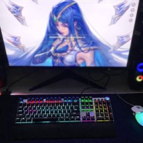 KLAWIATURA MECHANICZNA PODŚWIETLANA RGB AULA F2088