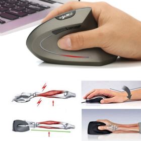 MYSZKA PIONOWA HXSJ T24 BEZPRZEWODOWA ERGONOMICZNA SZARA