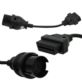 ADAPTER OBD 2 NA OBD 38 PIN DO MERCEDESA 1990-2002 PRZEJŚCIÓWKA CZARNA