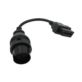 ADAPTER OBD 2 NA OBD 38 PIN DO MERCEDESA 1990-2002 PRZEJŚCIÓWKA CZARNA
