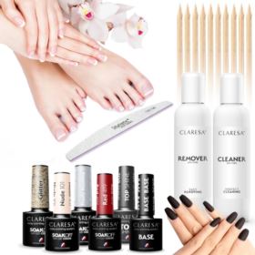 ZESTAW DO MANICURE HYBRYDOWEGO LAKIERY I AKCESORIA