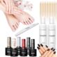 ZESTAW DO MANICURE HYBRYDOWEGO LAKIERY I AKCESORIA