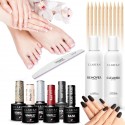 ZESTAW DO MANICURE HYBRYDOWEGO LAKIERY I AKCESORIA