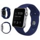 PASEK DO ZEGARKA APPLE WATCH 1 2 3 4 5 6 SE GRANATOWY 42/44MM SILIKONOWY