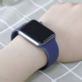 PASEK DO ZEGARKA APPLE WATCH 1 2 3 4 5 6 SE GRANATOWY 42/44MM SILIKONOWY