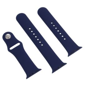 PASEK DO ZEGARKA APPLE WATCH 1 2 3 4 5 6 SE GRANATOWY 42/44MM SILIKONOWY